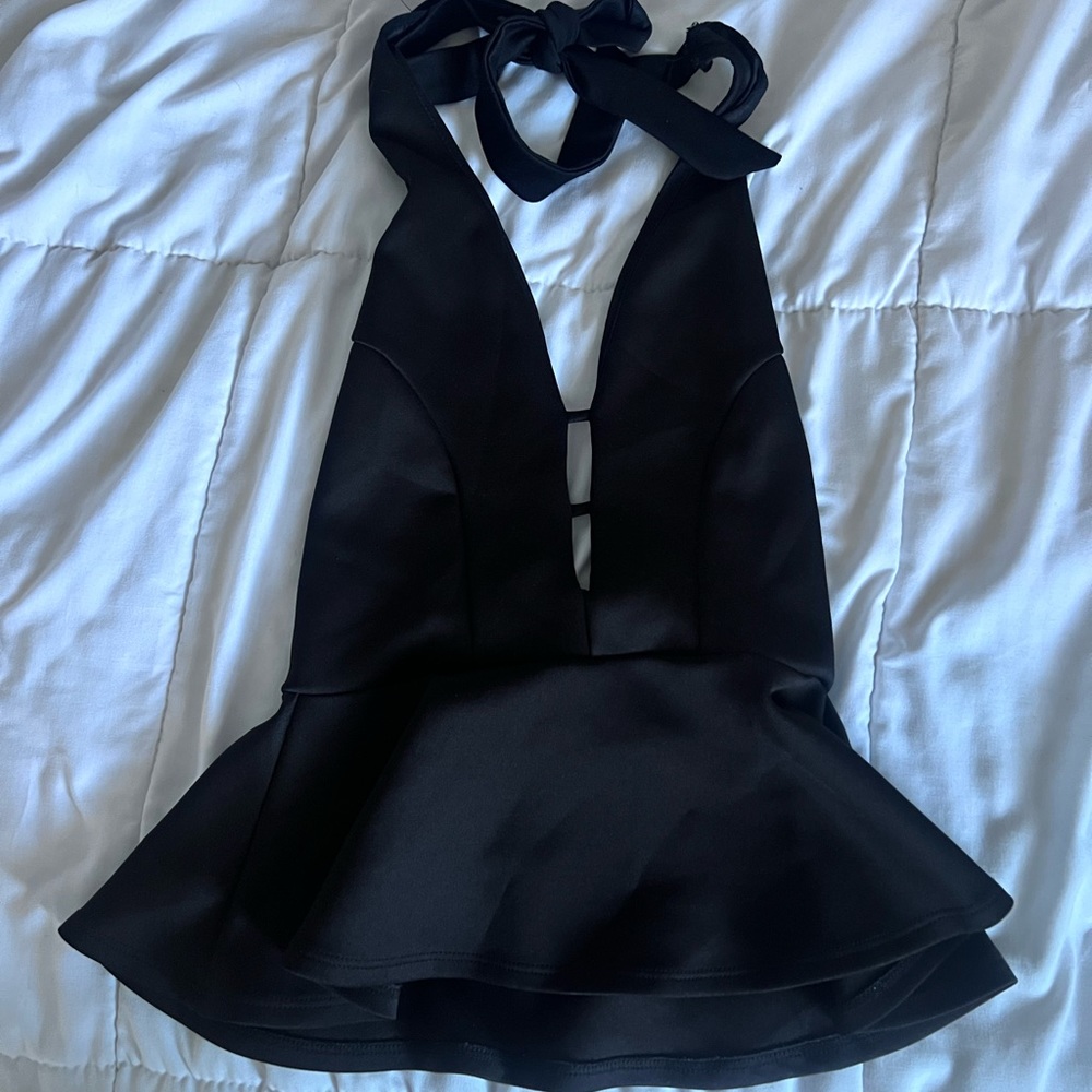 Black flowing blouse